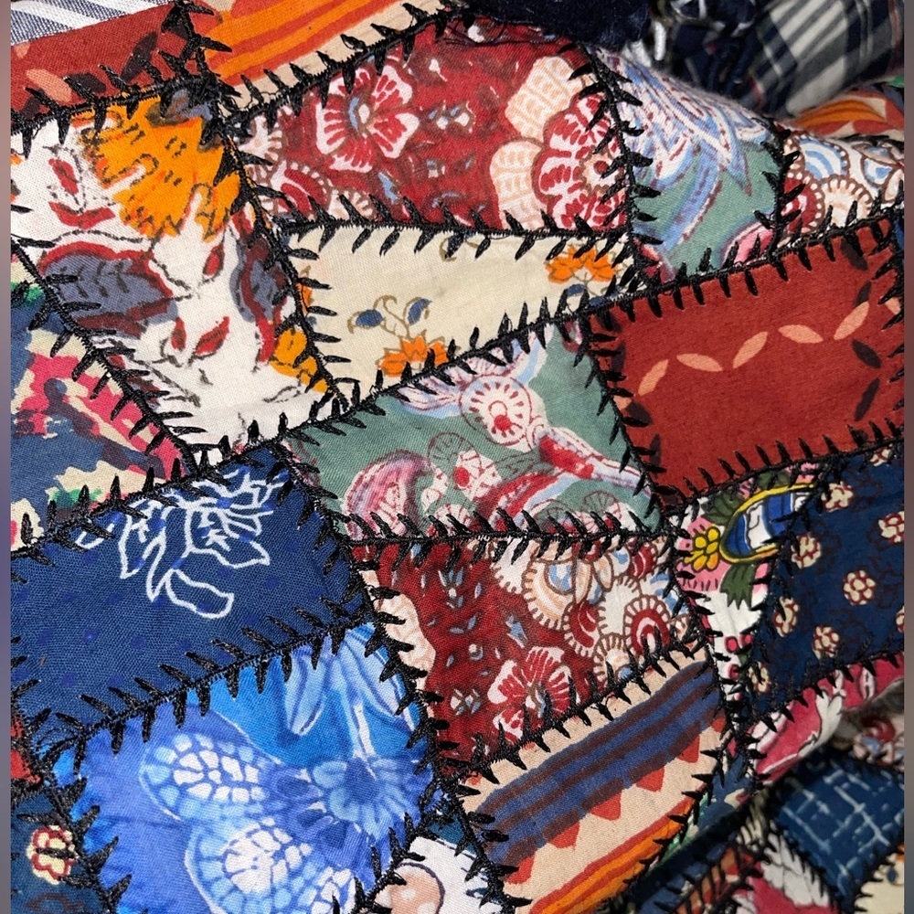 - Alix Of Bohemia Billie Broken Glass Quilt Reverseable  Jacket - Picture 13 of 17